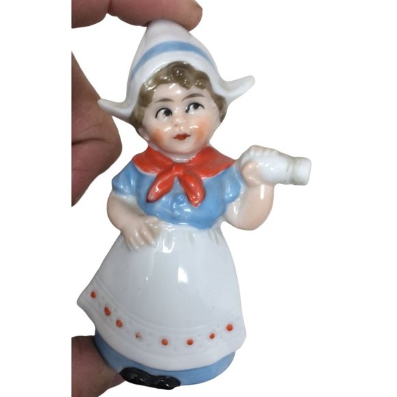 Small Vintage Mid Century Milkmaid Figurine Woman- Made in Germany - Picture 1 of 5